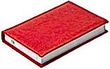 Ежедневник недатированный А6, Nature, красный