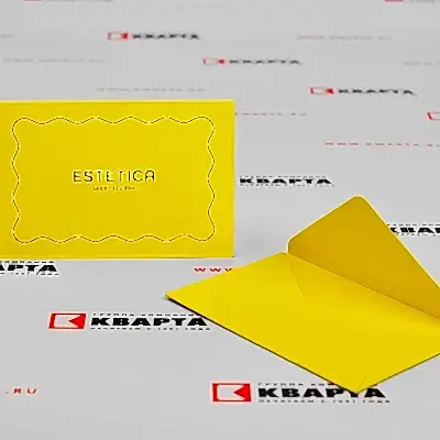 Конверты с цифровой печатью и вырубкой для "ESTETICA"