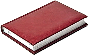 Ежедневник недатированный А6, Nature, бордовый Ежедневник недатированный А6, Nature, бордовый