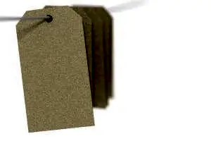 Бирки бумажные