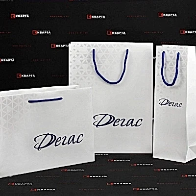 Брендированные бумажные пакеты для "ДЕГАС"