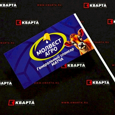 Бумажные флажки на палочке для "МОЛВЕСТ АГРО"