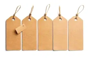 Бирки картонные