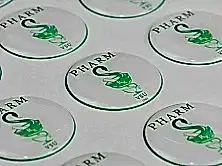 Наклейки с заливкой полимерной смолой для "ВГУ"