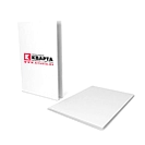 Папка из белого мелованного картона