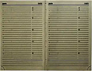 Ежедневник недатированный А6, Savanna, коричневый Ежедневник недатированный А6, Savanna, коричневый